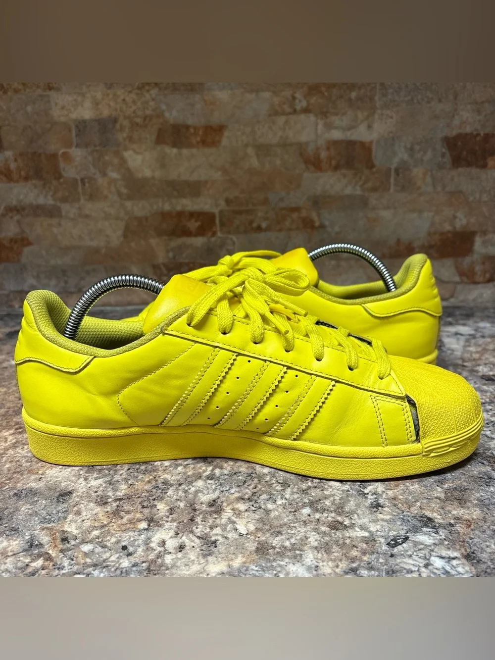 Adidas Originals x Pharrell Williams Superstar Supercolor Yellow Size 10